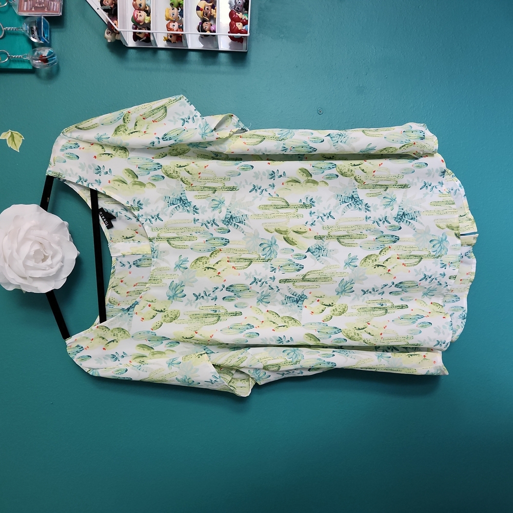 Torrid cactus chiffon top